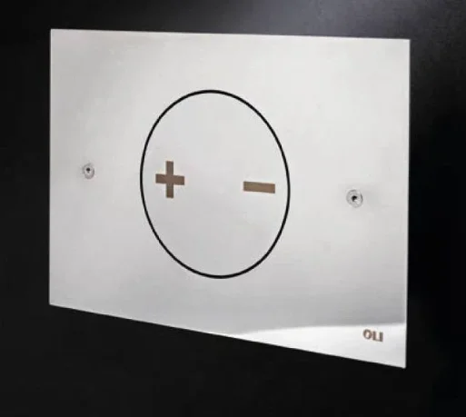 Oli Ino-x 02 Polished Chrome Dual Flush Plate product image - Image 1