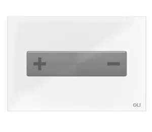 Oli Oceania Mechanical Glass White Polished Chrome Inox Button