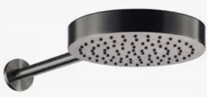 Just Taps Evo Shower Head And Arm Brushed Black