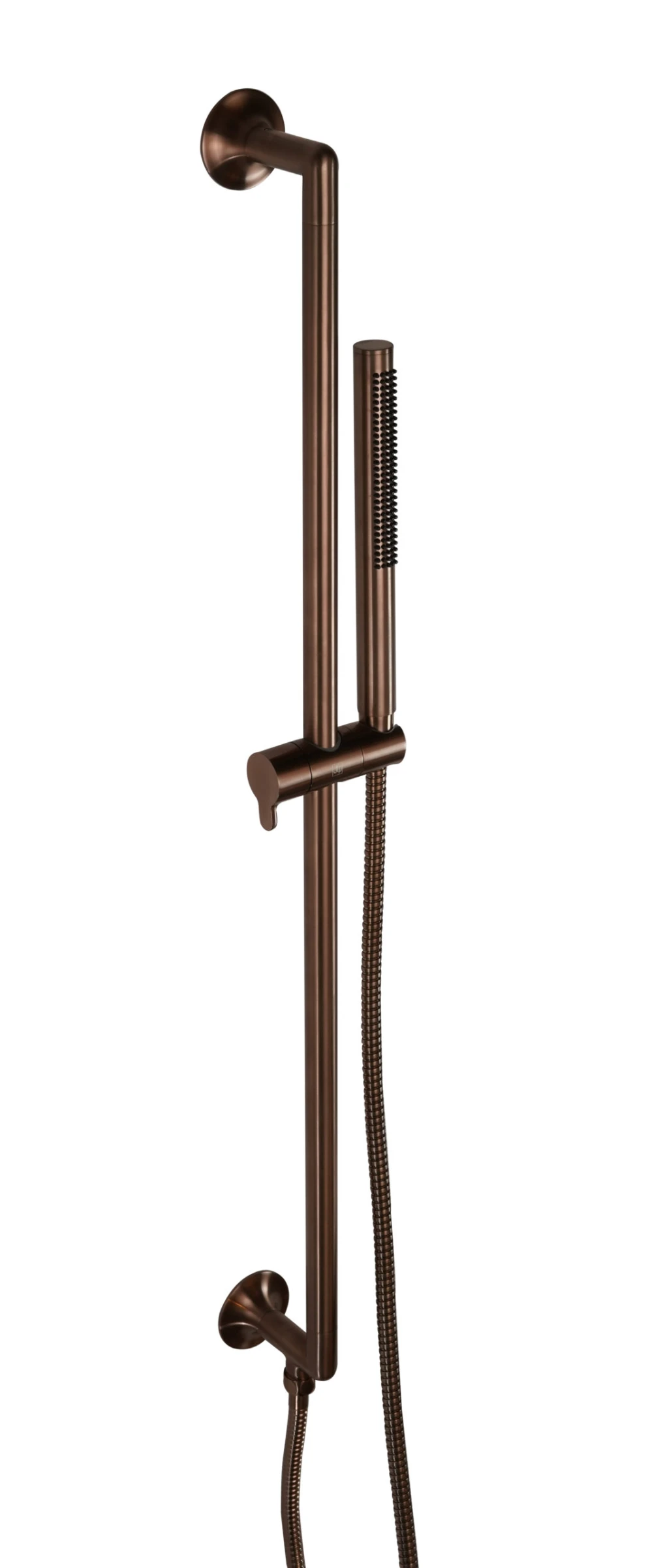 Just Taps Kono Slide Rail With Pencil Shower Handle And Hose Brushed Bronze