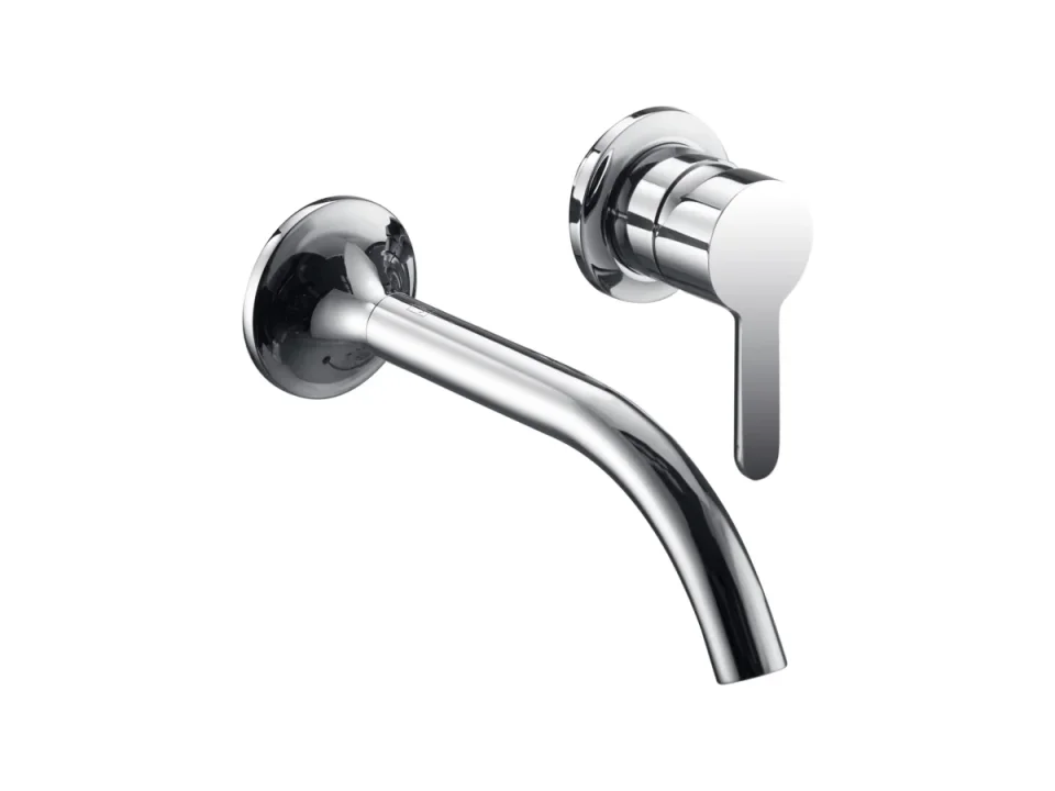 Just Taps Kono Wall Mounted Basin Mixer Chrome product image - Image 1