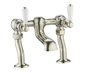 Just Taps Grosvenor Lever Deck Mounted Bath Filler Nickel