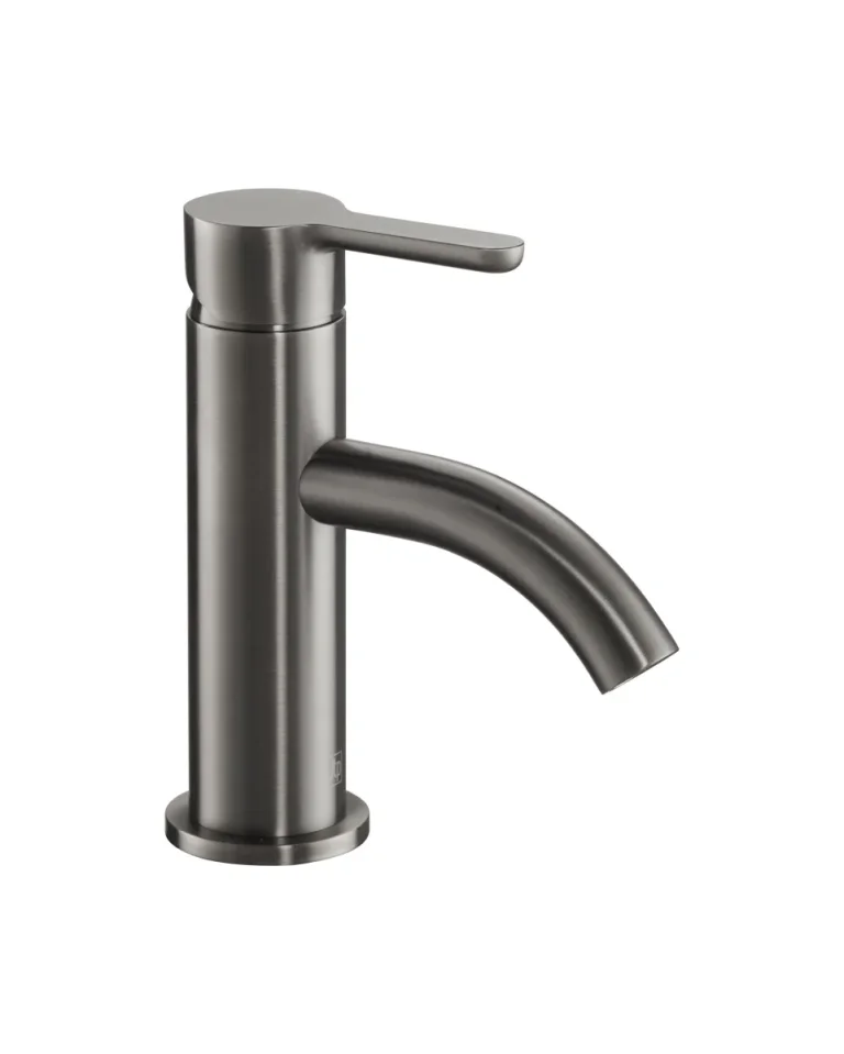 Just Taps Kono Single Lever Basin Mixer Brushed Black product image - Image 1