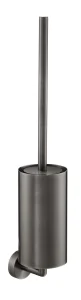 Just Taps EVO Toilet Brush Wall Mounted Brushed Black