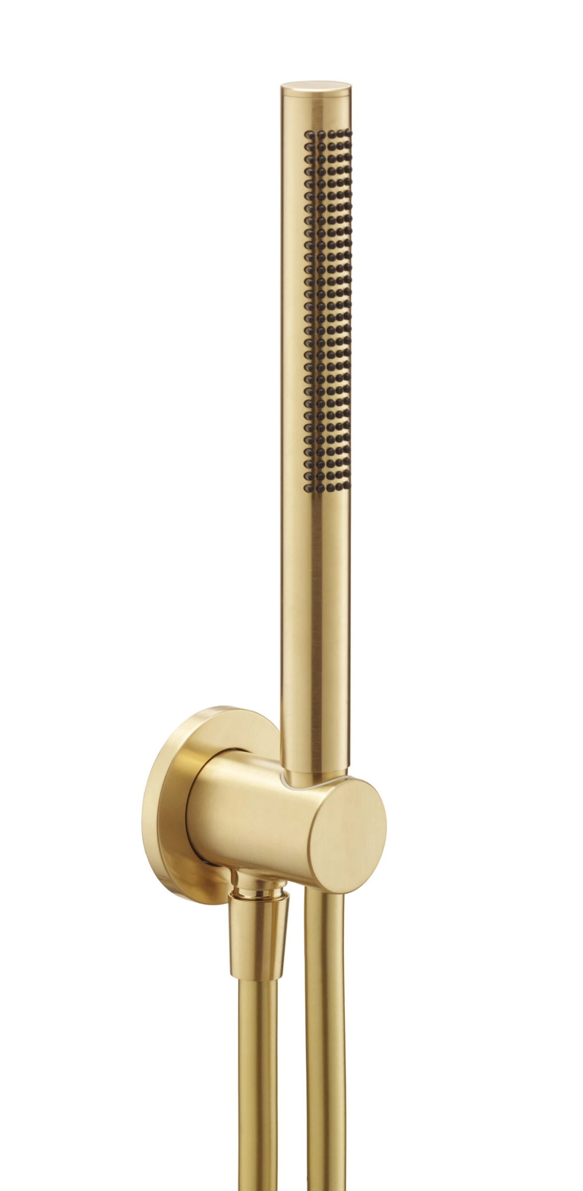 Just Taps Vos Round Water Outlet Hose & H/shower Brushed Brass