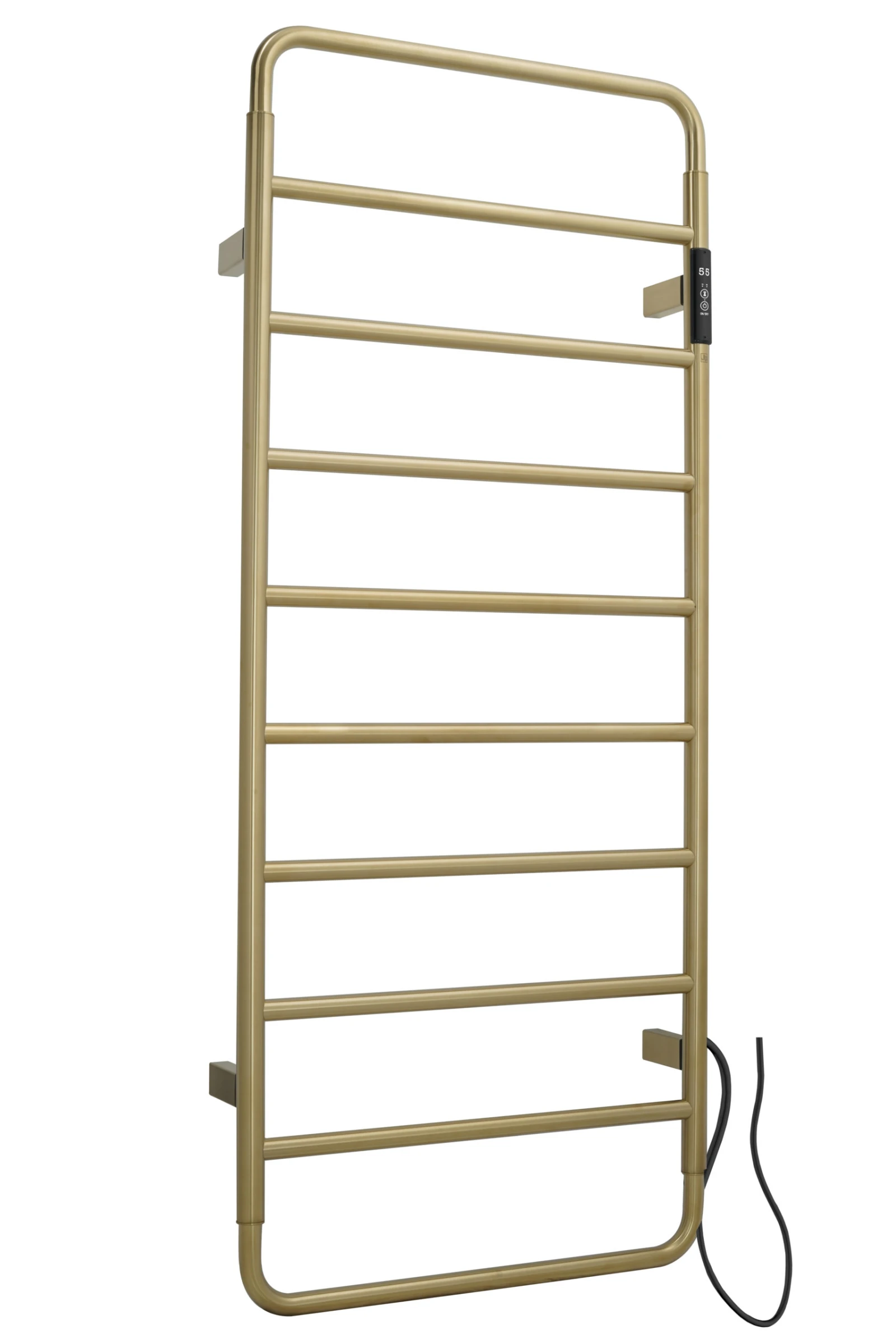 Just Taps Aero Electric Towel Radiator 1130 Stainless Brushed Brass