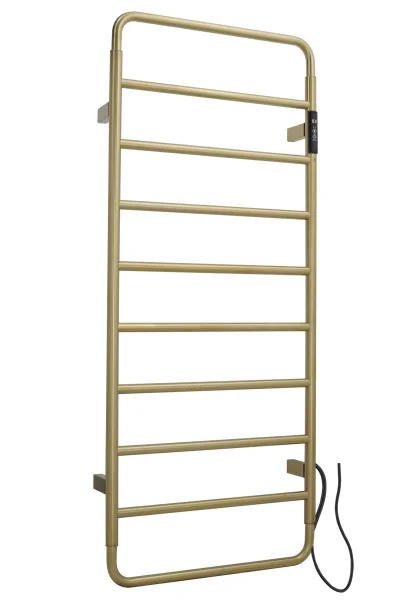 Just Taps Aero Electric Towel Radiator 1130 Stainless Brushed Brass