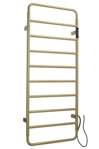 Just Taps Aero Electric Towel Radiator 1130 Stainless Brushed Brass