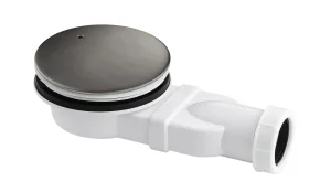 Just Taps Kono Slim Shower Waste Brushed Black