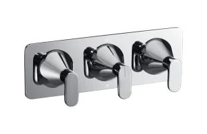 Just Taps Kono Thermostatic Concealed 2 Outlet Shower Valve (both Handles Included) Chrome