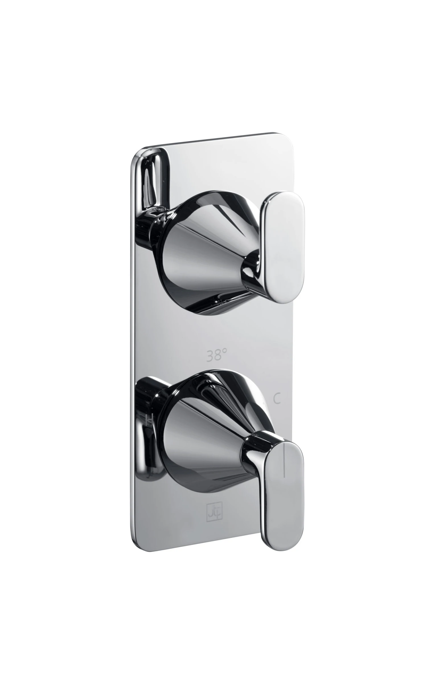 Just Taps Kono Thermostatic Concealed 2 Outlet Shower Valve (both Handles Included) Chrome