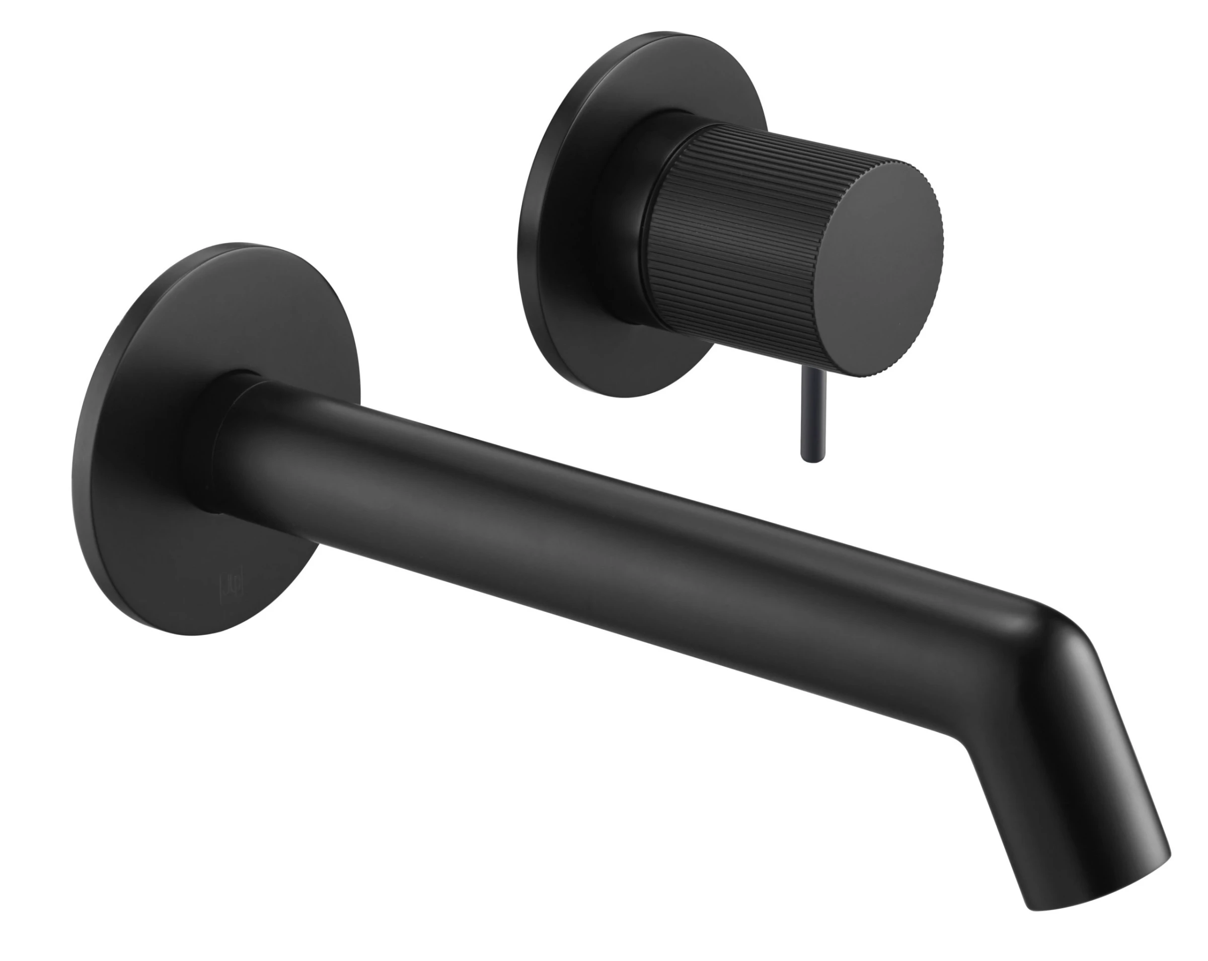 Just Taps Evo Single Lever Wall Mounted Basin Mixer Matt Black