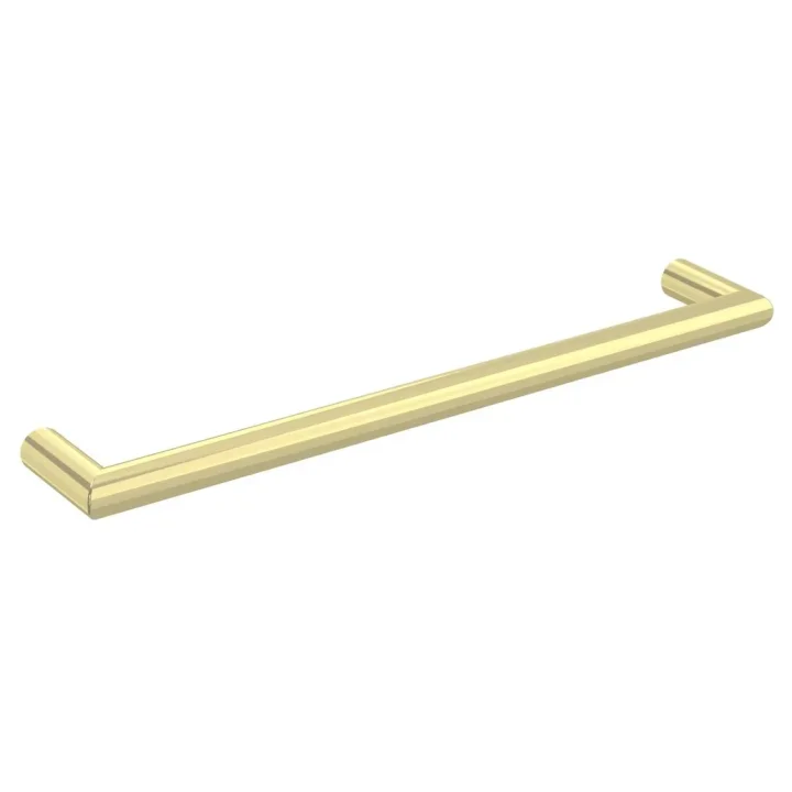 Saneux Ember 600mm Round Electric Towel Rail - 12v - Brushed Brass - Size Tolerance Between 595 - 600mm product image - Image 1