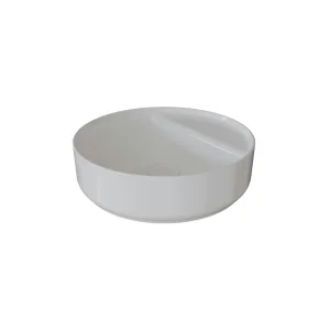 Saneux Oxford 42cm Countertop Basin 0 Tap Hole - Gloss White