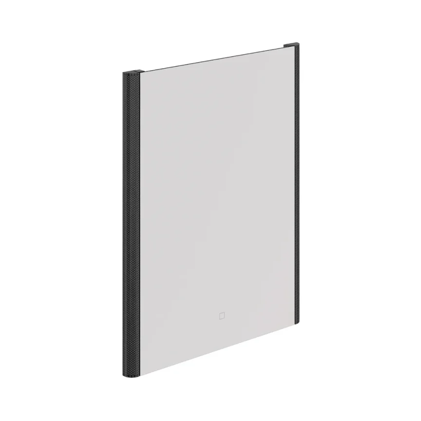 Hib Bastille Mirror 60x80 - Black Chrome H80 X W60 X D3.1cm product image - Image 1