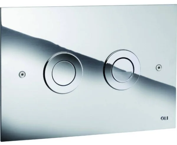 Oli Trend Satin Steel Dual Flush Plate RT