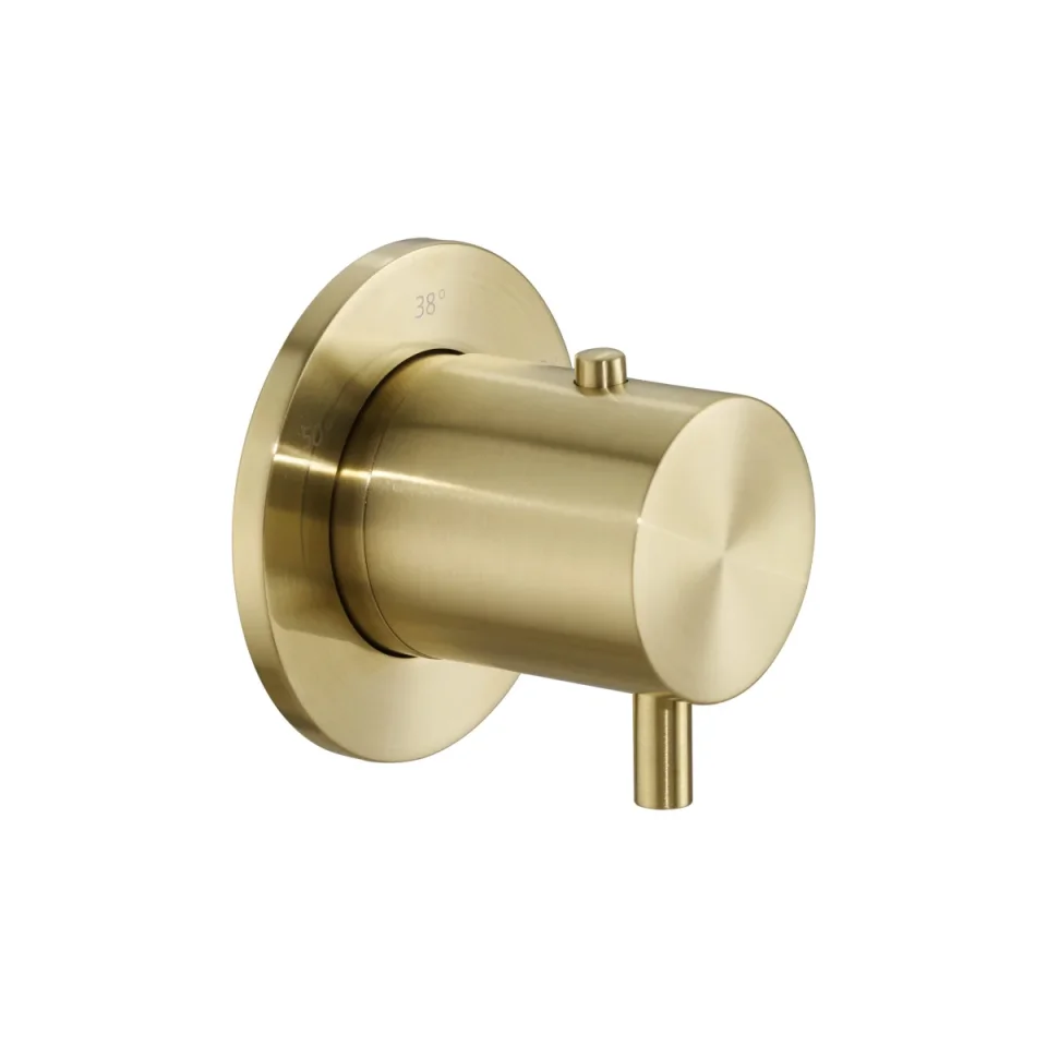Just Taps Thermostat For Douche Brushed Brass product image - Image 1