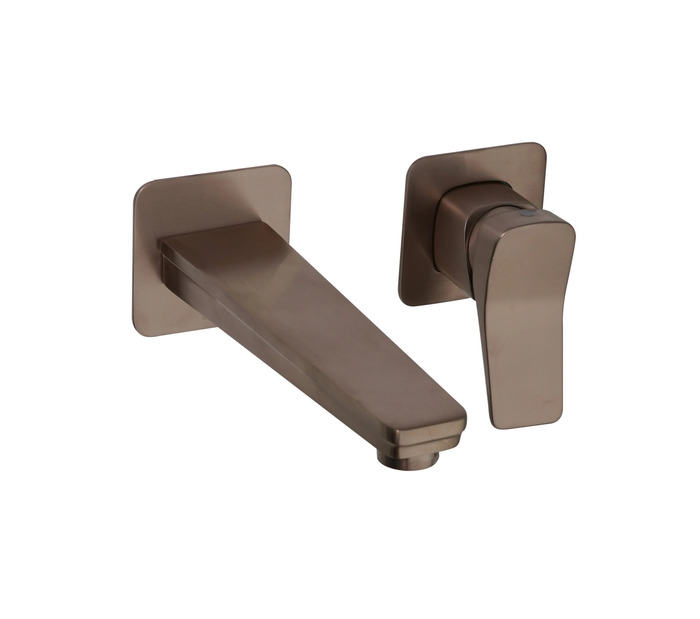 Just Taps Hix Single Lever Wall Mounted Basin Mixer Brz