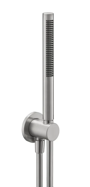 Just Taps Inox Round Water Outlet Hose & H/shower