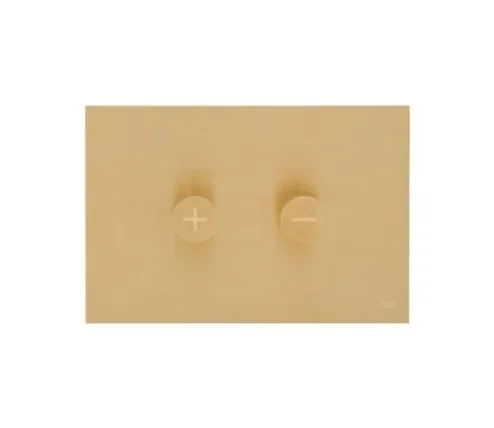Oli Trumpet Flush Plate Inox Light Gold Mechanical TD product image - Image 1