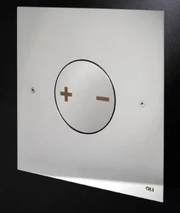Oli Ino-x 04 Polished Chrome Dual Flush Plate