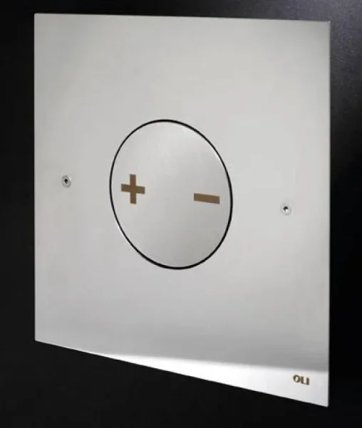 Oli Ino-x 04 Polished Chrome Dual Flush Plate product image - Image 1