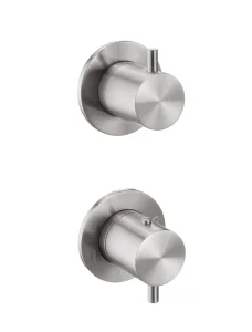 Just Taps Inox Modular 2 Handle 2 Outlet Thermostatic Shower Valve