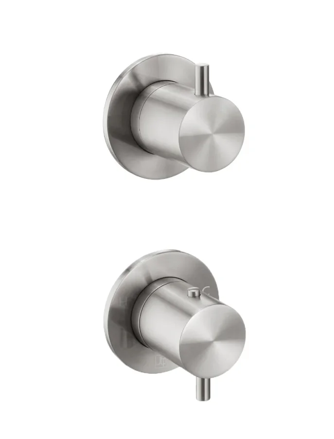 Just Taps Inox Modular 2 Handle 2 Outlet Thermostatic Shower Valve product image - Image 1