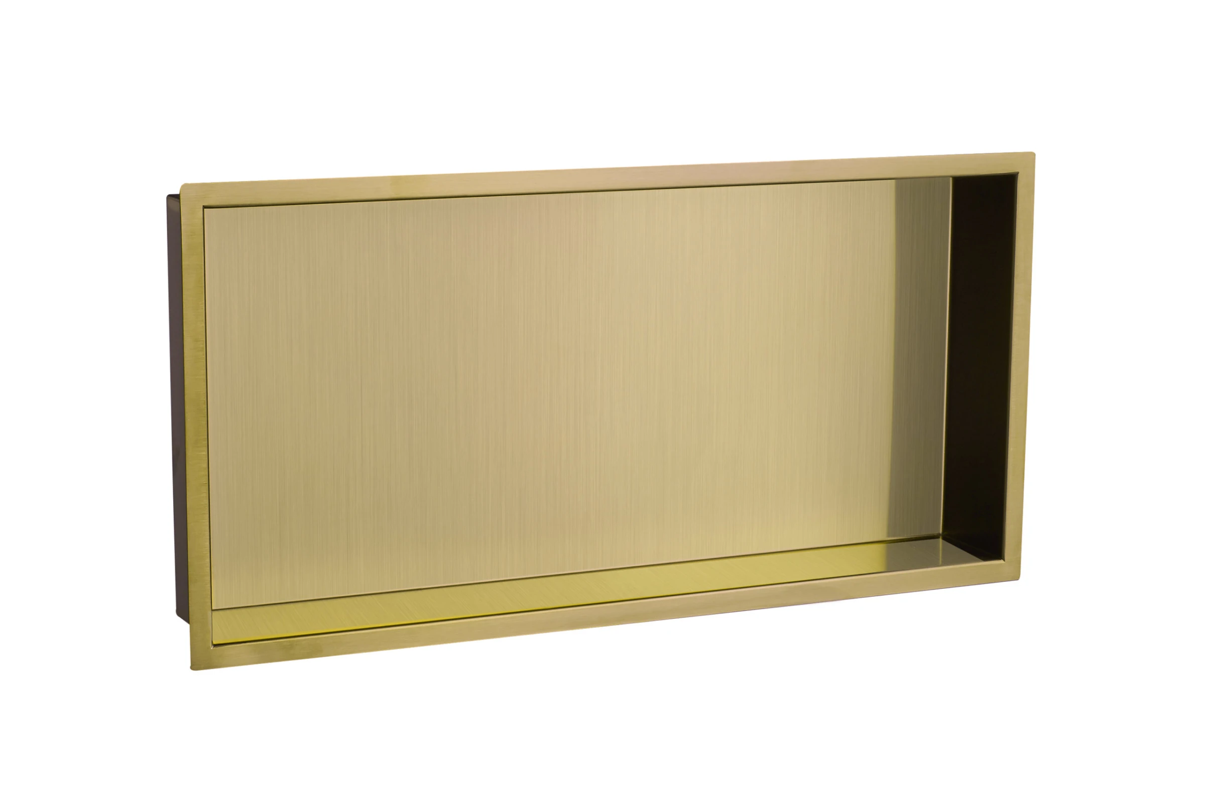 Just Taps Shower Niche 600 X 300mm Brushed Brass