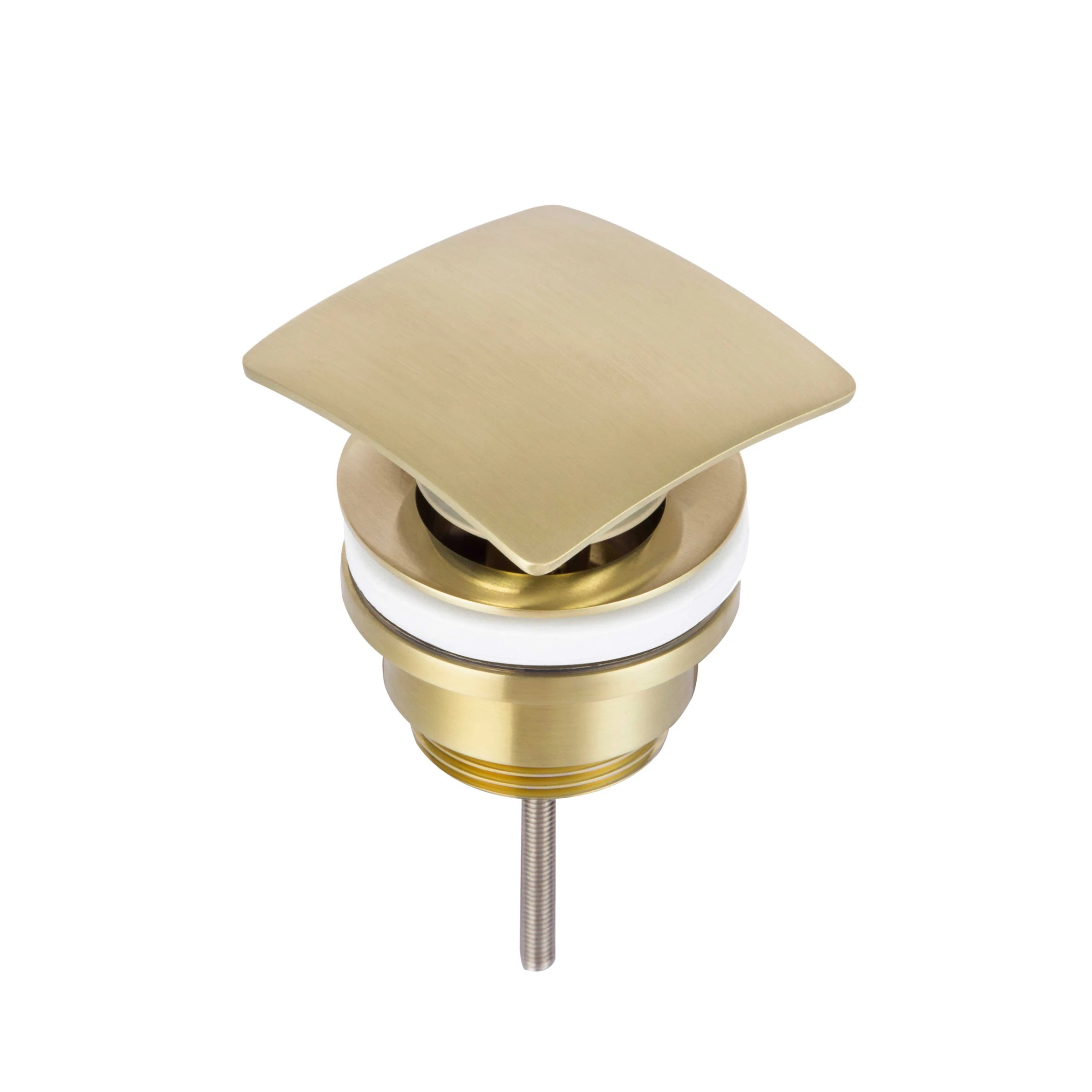Just Taps Hix Bain Waste Universal Slotted And Unslotted Brushed Brass