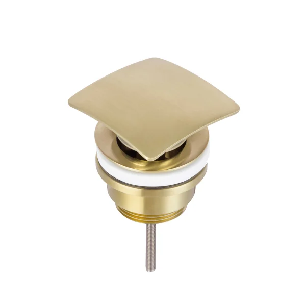 Just Taps Hix Bain Waste Universal Slotted And Unslotted Brushed Brass