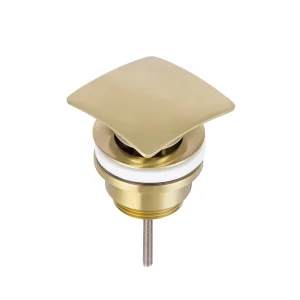 Just Taps Hix Bain Waste Universal Slotted And Unslotted Brushed Brass