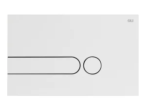 Oli Iplate Soft White Dual Flush Plate