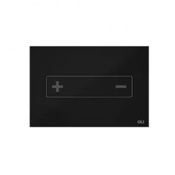 Oli Oceania Mechanical Glass Black Polished Chrome Glass Button  product image - Image 1