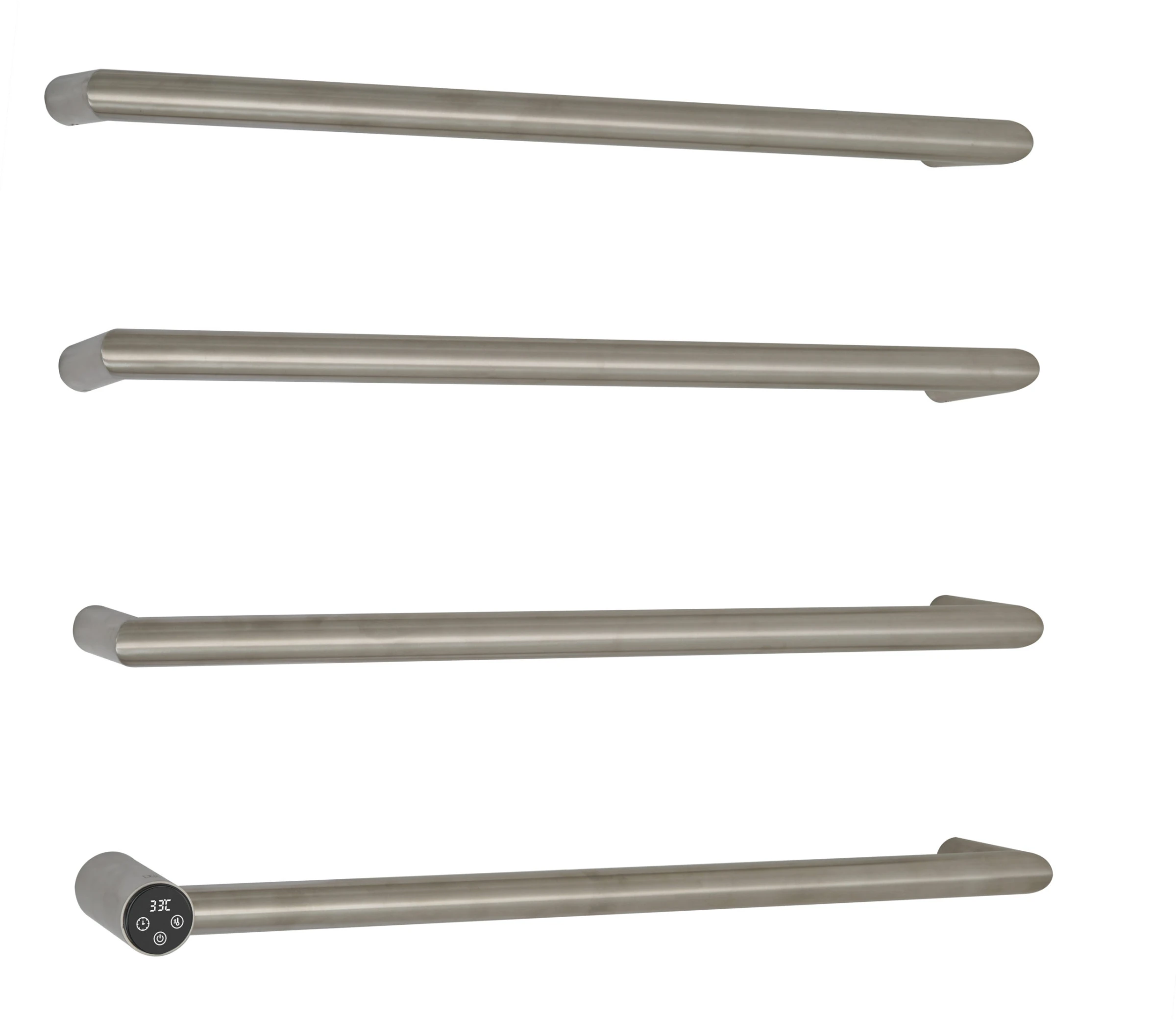 Just Taps Obi Electric Towel Radiator 600 Inox