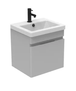 Saneux Air 40cm 1 Door Wall Mounted Unit - Dove Grey
