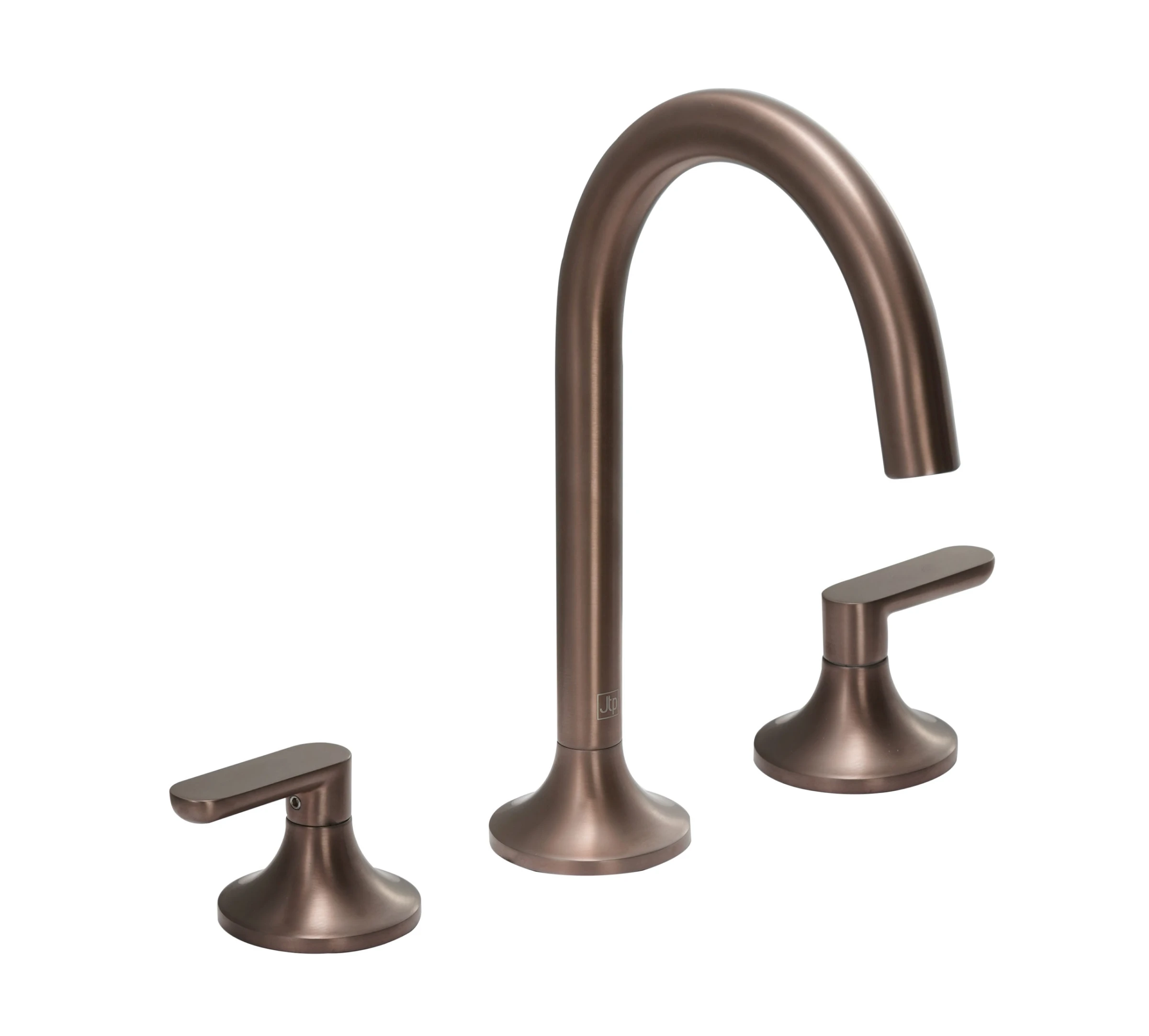 Just Taps Kono 3 Hole Deck Mounted Mixer (both Handles Included) Brushed Bronze
