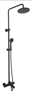 Just Taps Thermostatic Bar Valve With 3 Outlets Adjustable Riser Matt Black