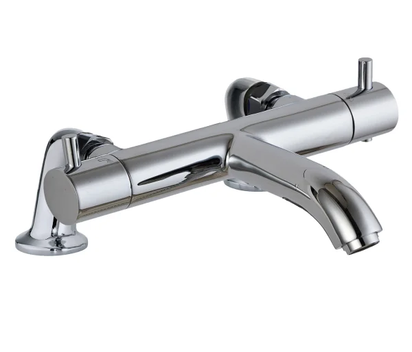 Just Taps Florence Thermostatic Bath Filler Deck Mounted Chrome