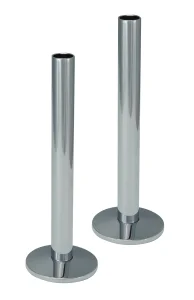 JTP Set of Pipe and Flanges for Radiators Valves chrome