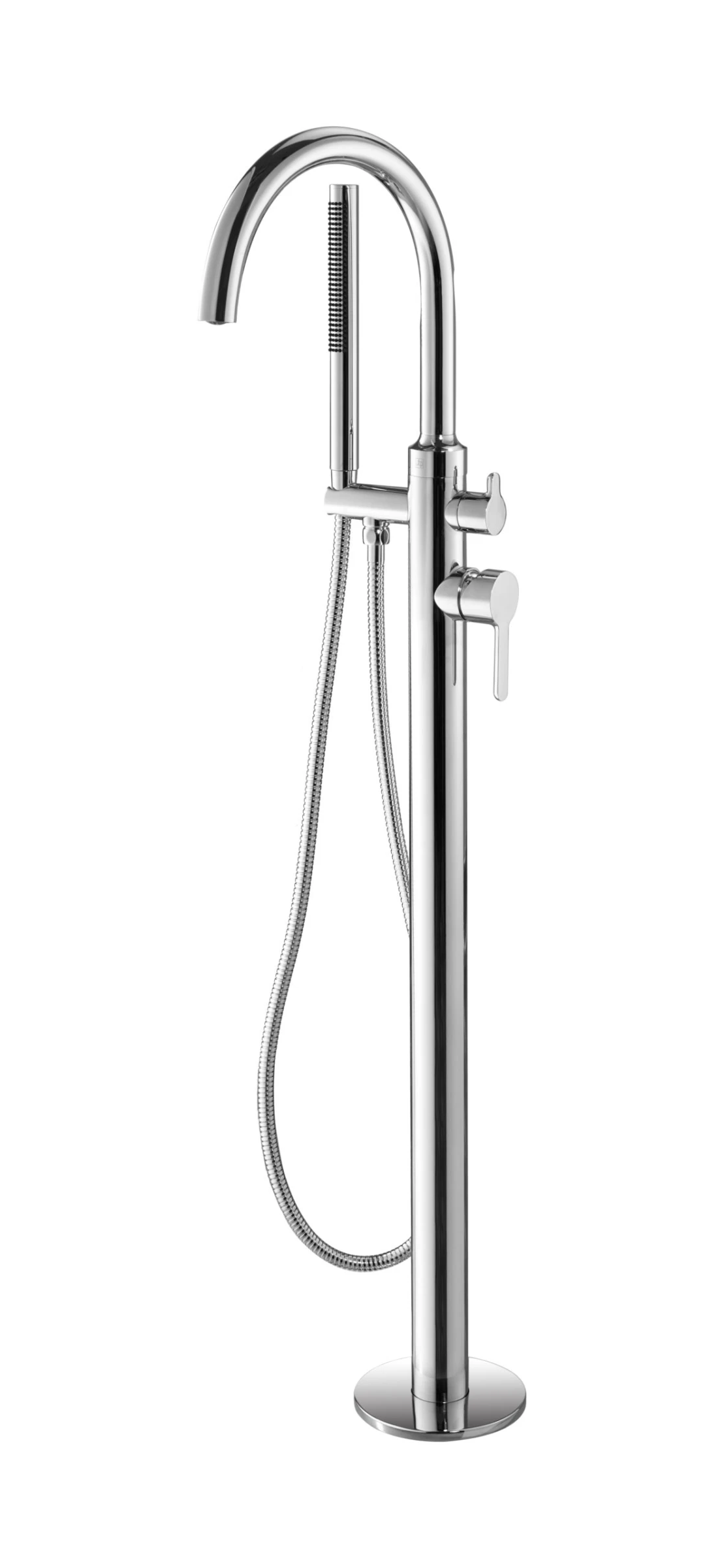 Just Taps Kono Floor Standing Bath Shower Mixer With Kit Chrome