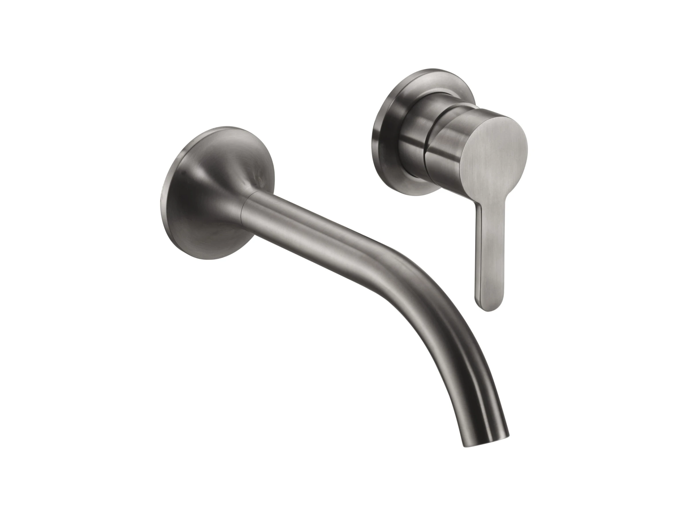 Just Taps Kono Wall Mounted Basin Mixer Brushed Black