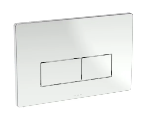 Saneux Flushe 2.0 Square Flush Plate Kit - Chrome