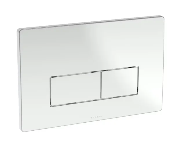 Saneux Flushe 2.0 Square Flush Plate Kit - Chrome product image - Image 1