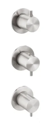 Just Taps Inox Modular 3 Handle 3 Outlet Thermostatic Shower Valve product image - Image 1