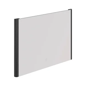 Hib Bastille Mirror 80x60 - Black Chrome H60 X W80 X 3.1cm
