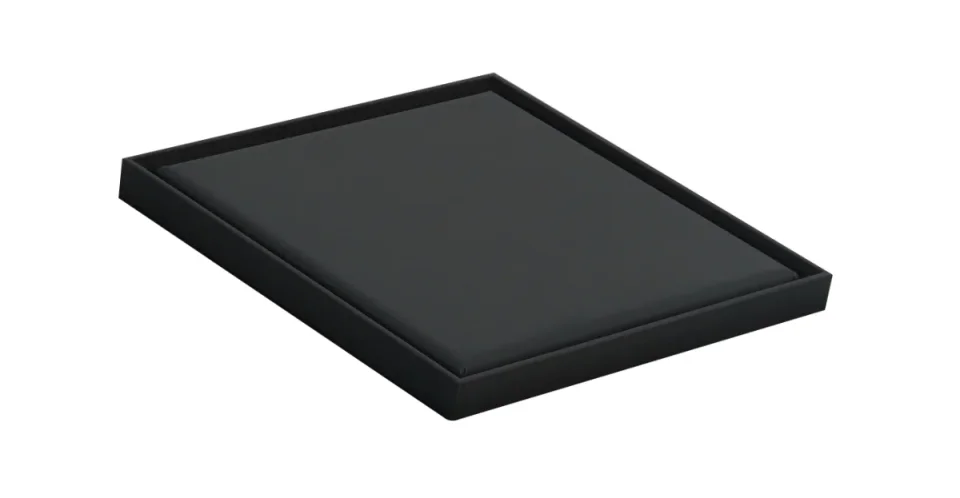 Just Taps 150mm X 150mm Elite Regular Gulley Matt Black Inc Membrane product image - Image 1