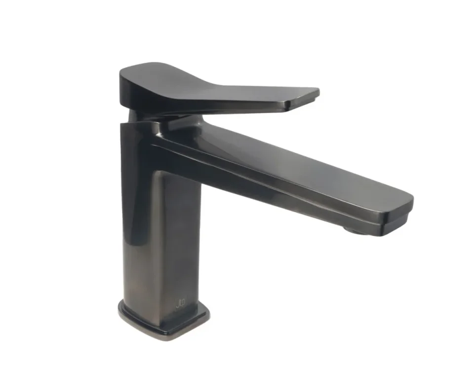 Just Taps Hix Single Lever Basin Mixer Brushed Black product image - Image 1
