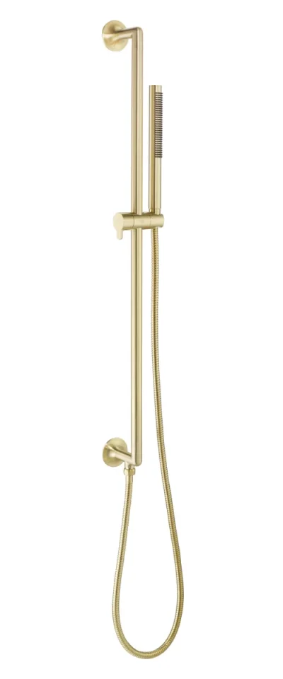 Just Taps Kono Slide Rail With Pencil Shower Handle And Hose Brushed Brass product image - Image 1