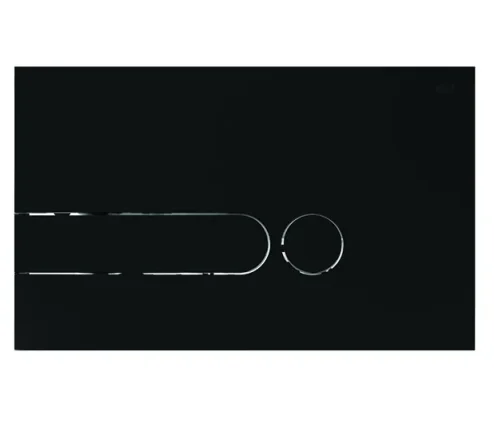 Oli Iplate Soft Black Dual Flush Plate product image - Image 1